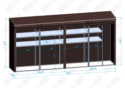 Шкаф уличный ROLL‑BOX VILLAGE ROOF XL-2.1