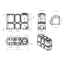 Емкость ST 2000л оранжевая