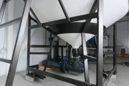 Емкость ЦКТ 3000 л с патрубком 90мм под плотность до 1,5 г/см3 белая в обрешетке