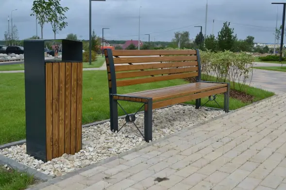 Скамейка стальная «София» без подлокотников 1,5 м