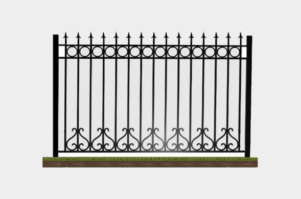 Забор металлический сварной секционный СЗ-25, 1 м²