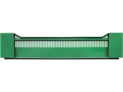 Ящик пластиковый перфорированный, 600x400x135 мм, 32,4 л, зеленый [120]