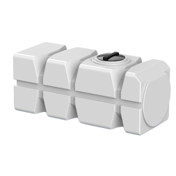 Емкость пластиковая горизонтальная для хранения воды и дизельного топлива с крышкой, 1000 л, белый [TFG21000S4]