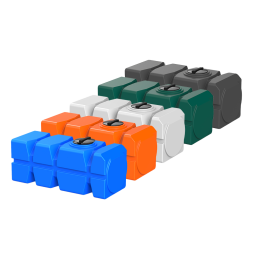 Емкость пластиковая горизонтальная для хранения воды и дизельного топлива с крышкой, 1000 л, оранжевый [TFG21000S1]