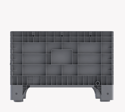 Крупногабаритный сплошной пластиковый контейнер на колесах с крышкой, 1020х640х675 мм, серый [11.605F.92.PE.C10]