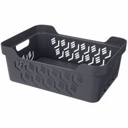 Ящик с крышкой универсальный Deluxe, 12л, серый