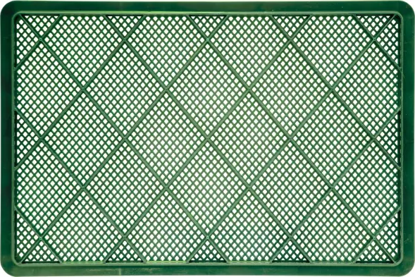 Ящик пластиковый перфорированный, 600×400×140 мм, 27 л, синий [705.01.01]