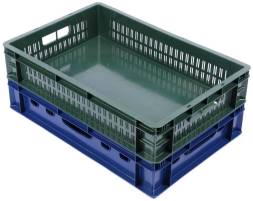 Пластиковый ящик 600х400х120 с перфорацией стенок
