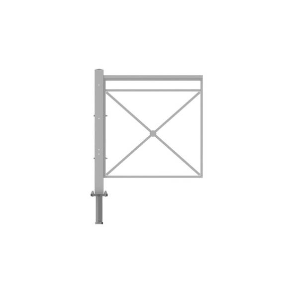 Ограждение пешеходное Крест укороченные секции