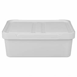 Ящик с крышкой универсальный Luxe, 12л, светло-серый
