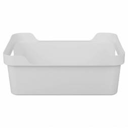 Ящик с крышкой универсальный Luxe, 12л, светло-серый