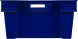 Ящик пластиковый сплошной, 600x400x200 мм, 35 л, синий [206]