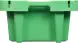 Ящик пластиковый перфорированный, 800x400x225 мм, 72 л, зеленый [211-1]