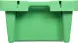 Ящик пластиковый перфорированный, 800x400x225 мм, 72 л, зеленый [211-1]