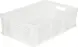 Ящик пластиковый перфорированный, 600×400×180 мм, 35 л, белый [706.01.01 М]