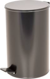 Урна мусорная с педалью, 20 литров, черный