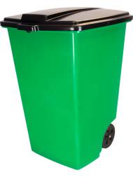 Мусорный контейнер на колёсах, 120 л, зеленый