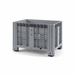 Крупногабаритный перфорированный пластиковый контейнер на ножках IBOX, 1200х800x800 мм, серый [11.602.92.PE.C10]