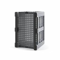 Крупногабаритный перфорированный пластиковый контейнер на полозьях IBOX, 1200х800x800 мм, серый [11.602.92.PE.C9]