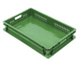 Пластиковый ящик для овощей 600х400х120 с перфорацией стенок