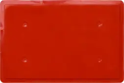 Ящик пластиковый сплошной, 600x400x75 мм, 15 л, красный [424]