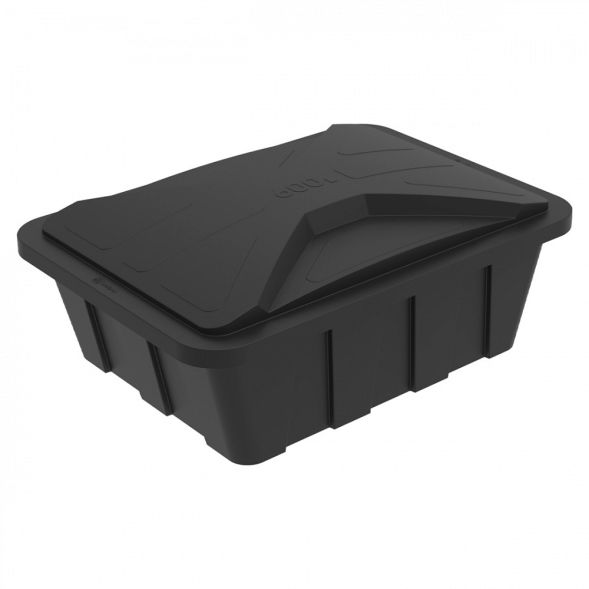 Ванна пластиковая пищевая с крышкой KN, 600 л, 1.0 г/см³, HDPE, черный [121201.0600.899.000] в Самаре